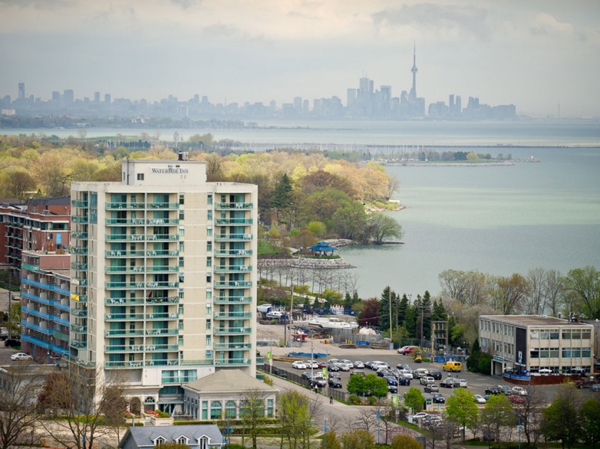 The Waterside Inn against Toronto Skyline